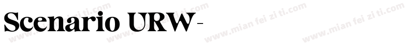 Scenario URW字体转换
